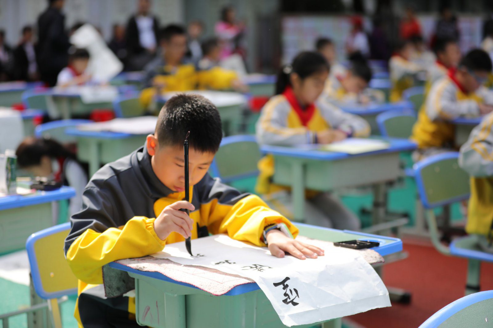 庆祝新中国成立70周年“弘扬书法国粹 书写三新简阳” ——简阳市2019年书法传承进校园活动