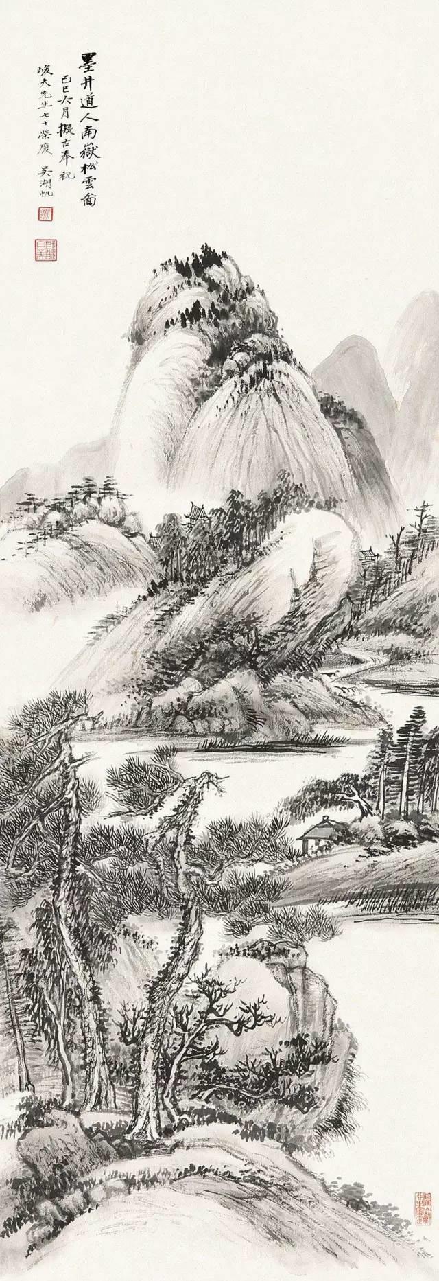 吴湖帆经典山水画