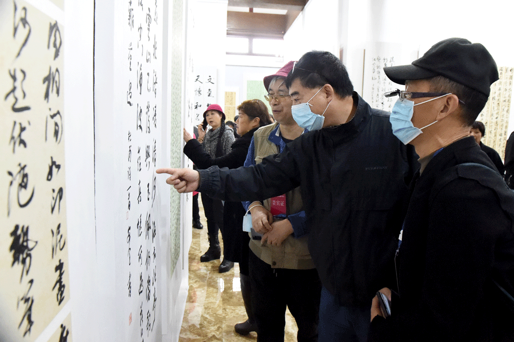 四川省首届老年书法篆刻作品展开幕式在遂宁市临仙阁书协创作基地隆重举行