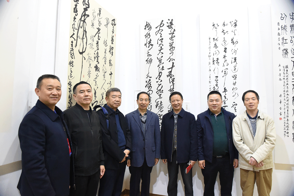 四川省首届老年书法篆刻作品展开幕式在遂宁市临仙阁书协创作基地隆重举行