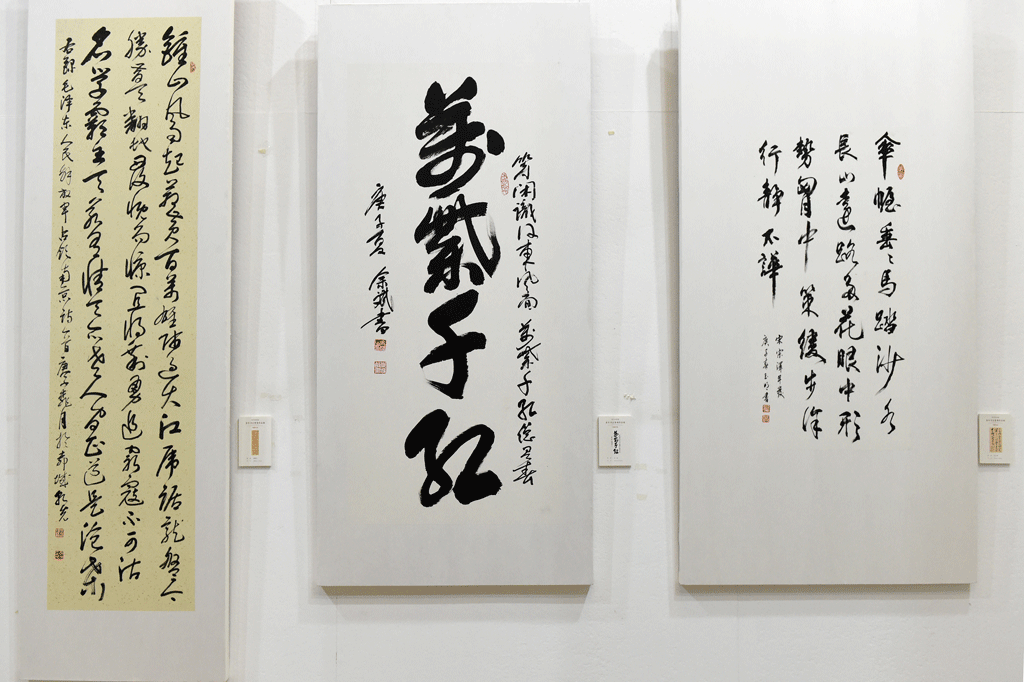 四川省首届老年书法篆刻作品展开幕式在遂宁市临仙阁书协创作基地隆重举行