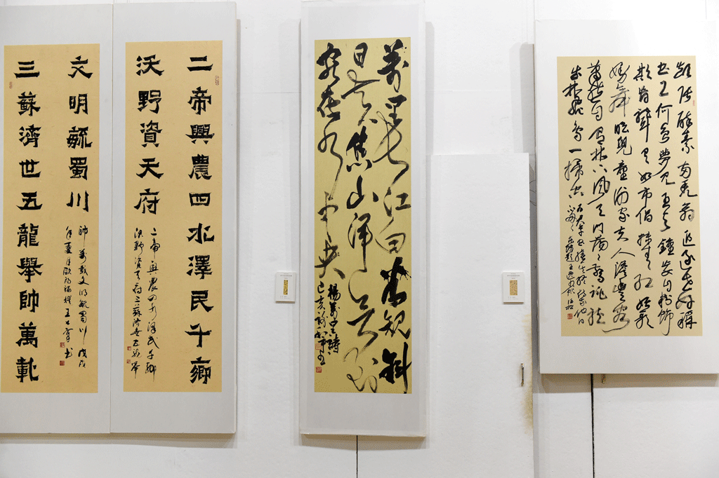 四川省首届老年书法篆刻作品展开幕式在遂宁市临仙阁书协创作基地隆重举行