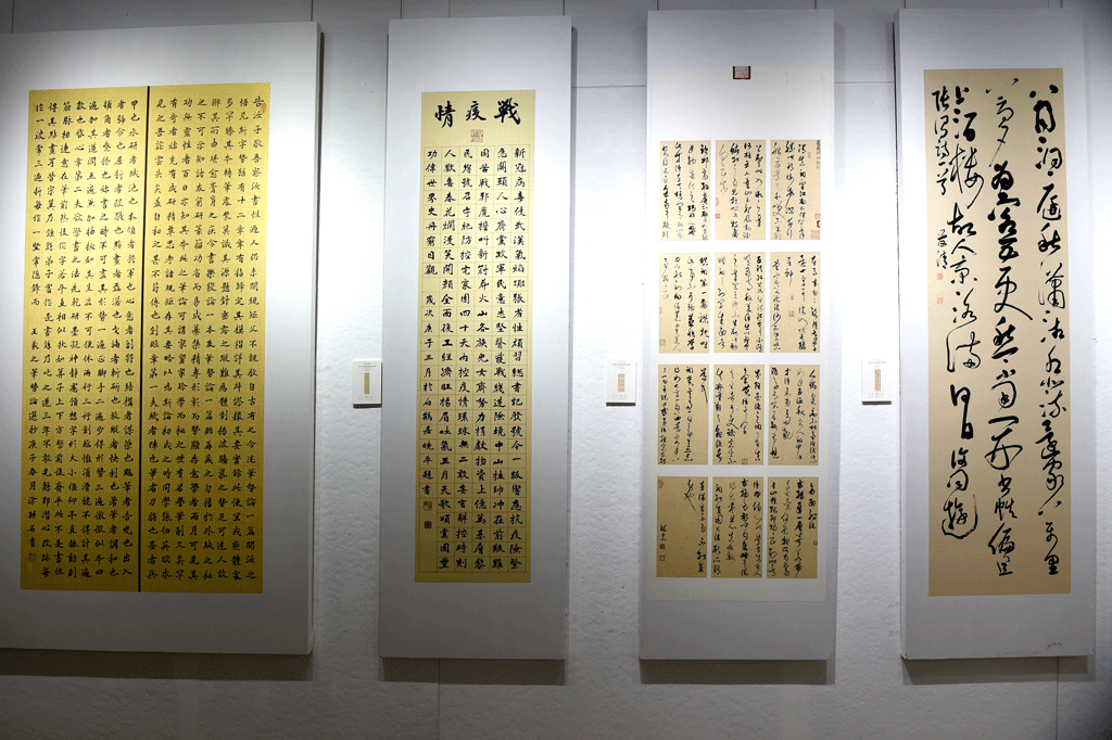 四川省首届老年书法篆刻作品展开幕式在遂宁市临仙阁书协创作基地隆重举行