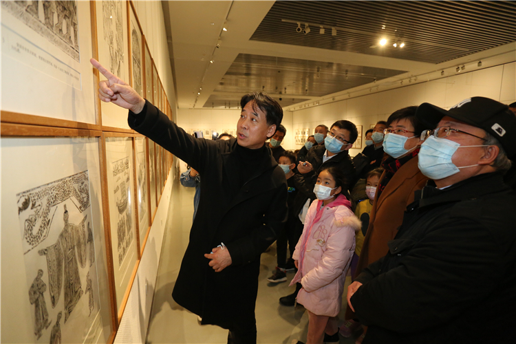 学习用典——中国优秀经典故事全国连环画作品展巡展在天津滨海新区开幕