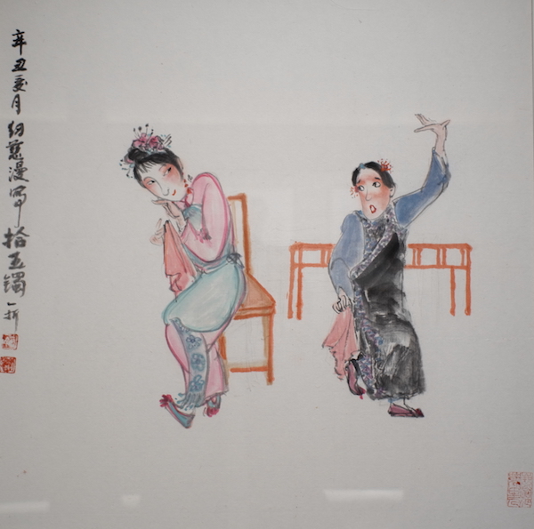 中国戏曲人物画界“敲响”南翔锣鼓