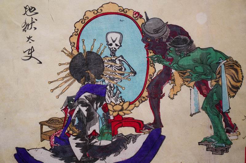 现场浮世绘中的百鬼夜行北京呈现日本妖怪文化展