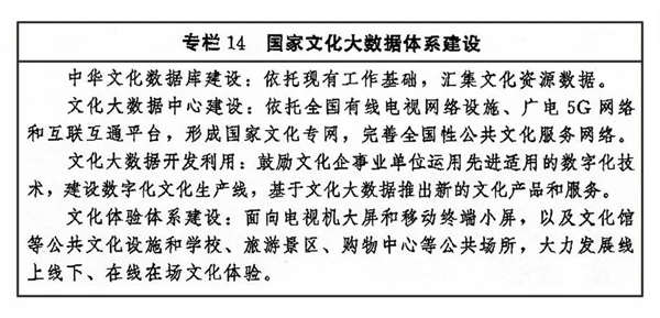 中共中央办公厅 国务院办公厅印发《“十四五”文化发展规划》