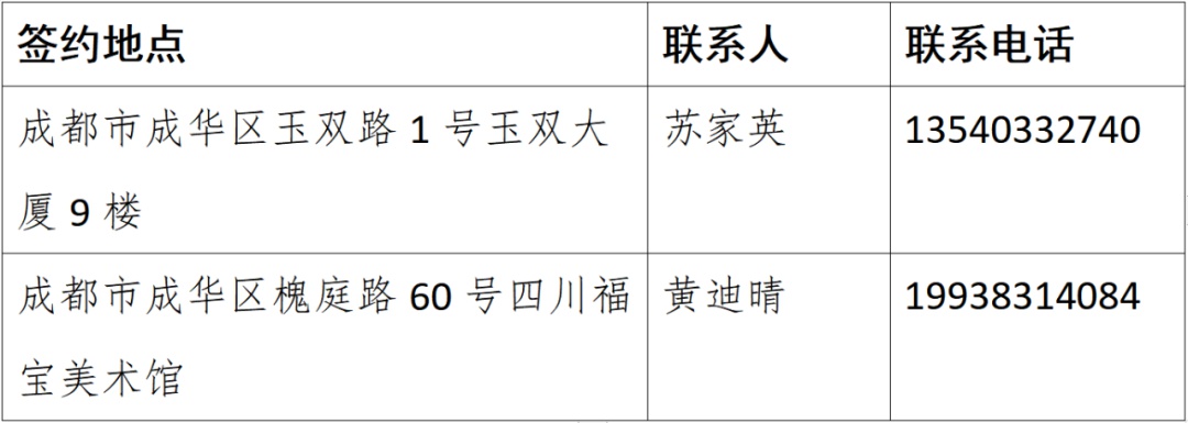 通知｜大运会“一场三馆”和大运村公共区域展陈作品签约通知（书法类）