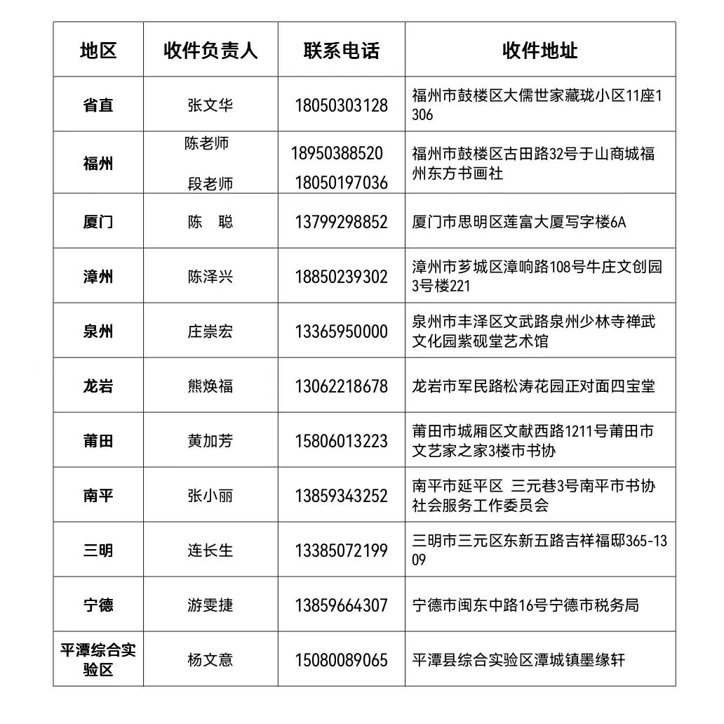 “八闽丹青奖”第四届福建省书法双年展征稿启事（2023年6月1日截稿）